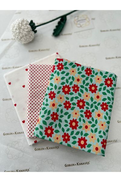goblenkanaviçe Cotton Fabric Set, Poplin Fabric