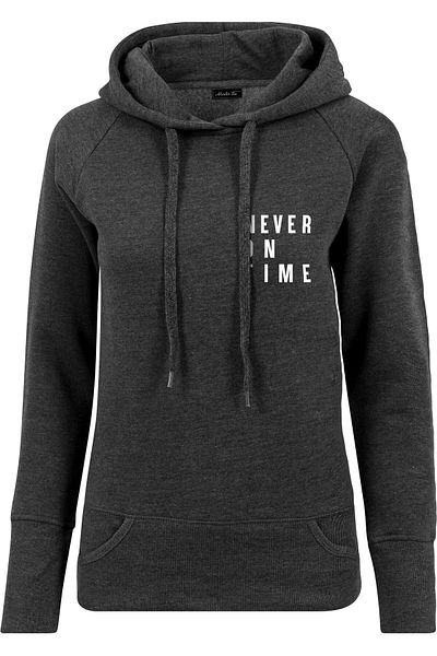 Mister Tee Herren Ladies Never On Time Hoody