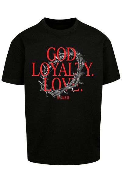 Upscale by Mister Tee Unisex God Loyalty Love Oversize T-Shirt