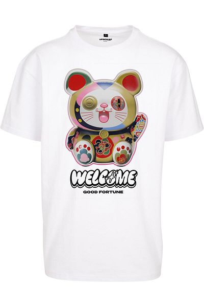 Upscale by Mister Tee Herren Welcome Cat Heavy Oversize Tee