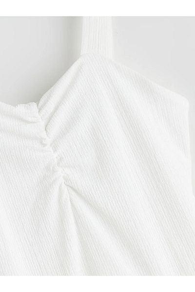LC Waikiki LCW Kids Rochie pentru fetiță cu guler alb