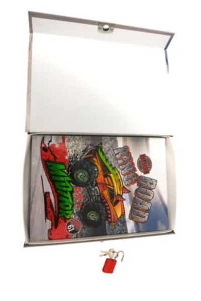Saten Boxed Locked Keepsake Daily Memory Book Onas Series