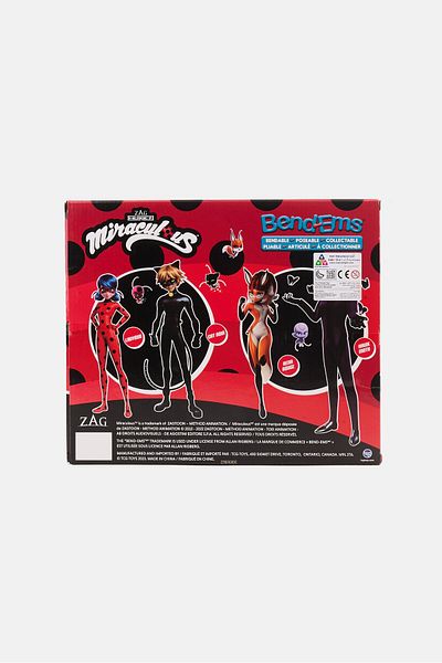 ZAG Heroez Miraculous مجموعة بيند إي إم إس المكونة من 4 قطع من شخصيات ميراكيولوس المتحركة