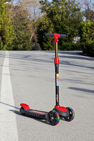 POZART Scooter New Swing 3 Wheels with Led Lights 40kg Capacity Suitable for 3 Years Old