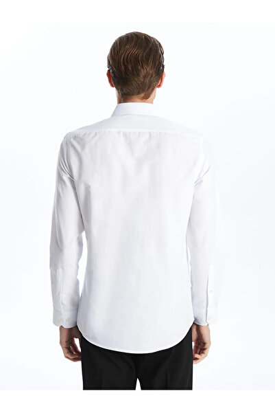 LC Waikiki Cămașă pentru bărbați din popelin cu mânecă lungă, slim fit