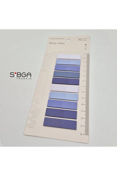sibga tasarım Post-It Clear Purple Tones - Bookmark, 200 Sheets Sticker Note Paper