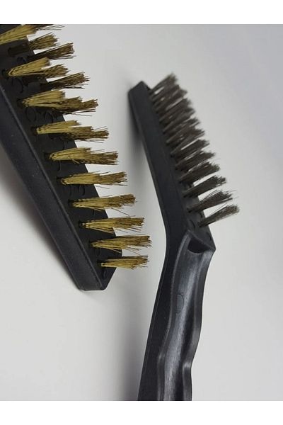 Toptan Bulurum Set de perii de curățare pentru detalii de dimensiune uriașă din 2 piese Mașină - Aragaz de bucătărie - Perie de curățare gresie (oțel-cupru)