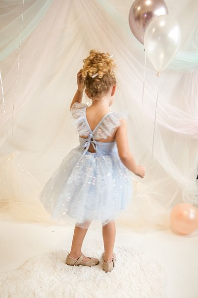 ministok Rugiada Back Tie Girl Dress