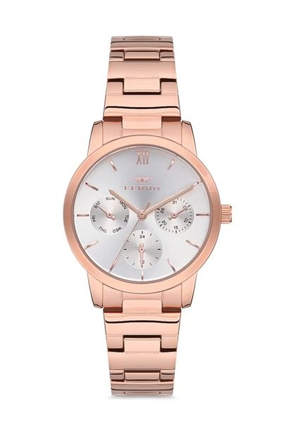 FERRO Rose Steel Cord Women Wrist Watch F21078A-1168-C