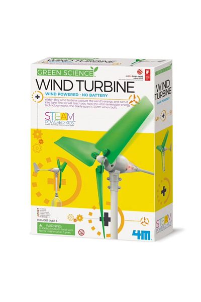 4M Wind Turbine Construction Kit, Green Science