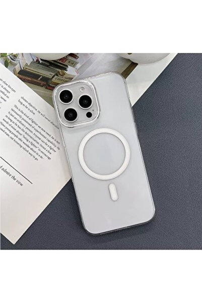 FRT İphone 16 Pro Max Sararmaz Mika Sert Kapak - Şeffaf