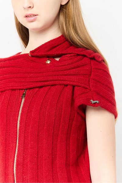 Harmont & Blaine Women V-neck C5roched Sweater, Red