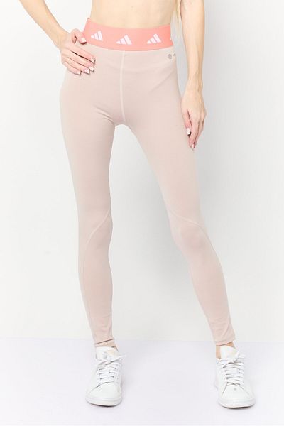 adidas Women 7/8 Style Brand Logo Laggings, Beige