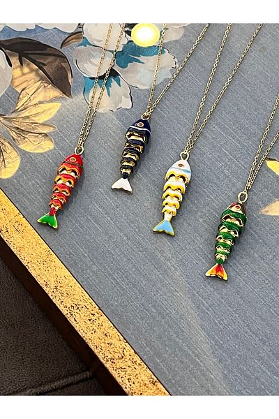Aka Moving Fish Necklace