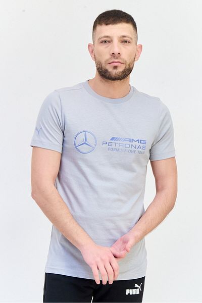 Puma X Amg Men Sportswear Fit Short Sleeve Outdoor T Shirt, Grey
