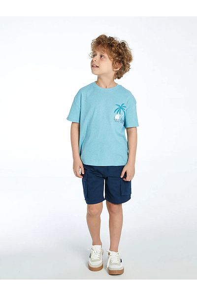 LC Waikiki Tricou pentru băiat cu imprimeu cu decolteu