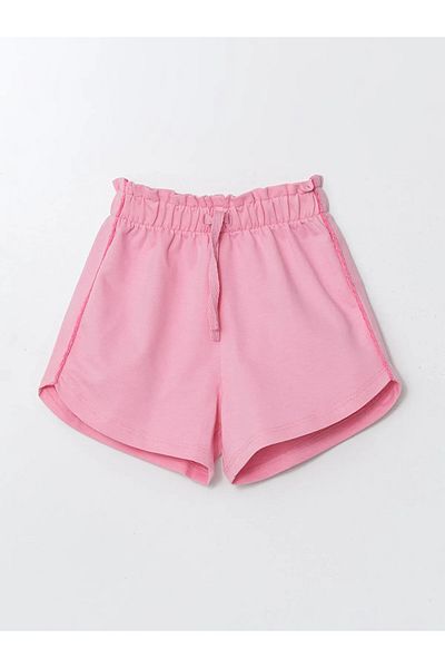 LC Waikiki Plain Lace-Up Girl's Shorts