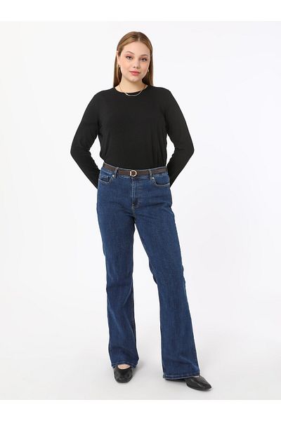ALİA Tricou cu decolteu din țesătură din viscoză - Negru - Alia