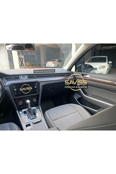 Saviss Passat B8 DOUBLE TEYP UYUMLU Parlak Siyah Konsol & Koyu Meşe Trim Maun...