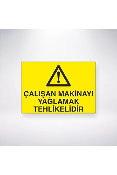 Reysa Tasarım ملصق تشحيم الماكينة المدفوعة بالمخاطر مقاس 20 × 28 سم