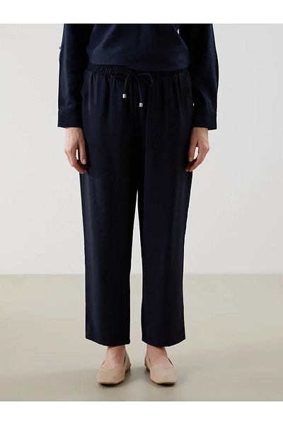LC Waikiki Carrot Cut Women's Trousers with Elastic Waist