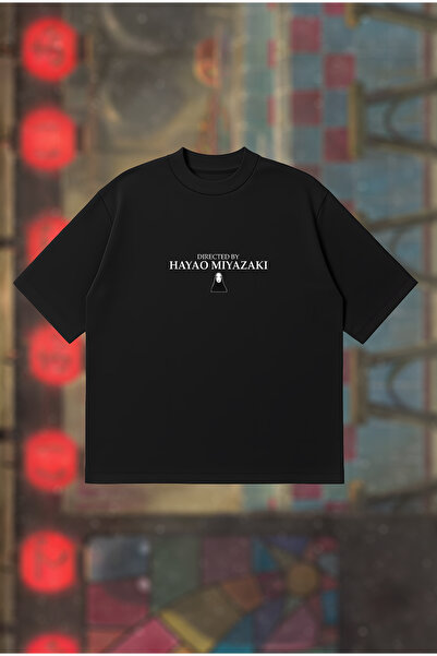PURE POWER Realizat de Hayao Miyazaki Tricou supradimensionat unisex din bumb...