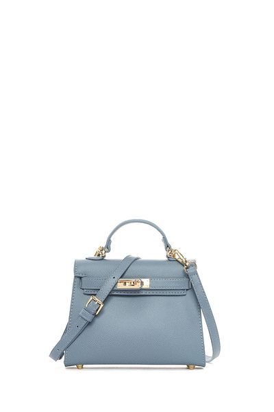 Derimod Geantă de damă, albastră, cu curea lungă, mini crossbody 25SBD2929FT