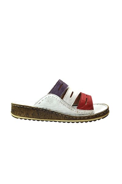 Onlo Ayakkabı Onlo Shoes Wt.0036 Genuine Leather Anatomical Pad Sole Women's Slippers
