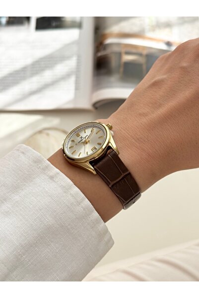 Daniel Klein Kahverengi Deri Kordon Kadın Kol Saati
