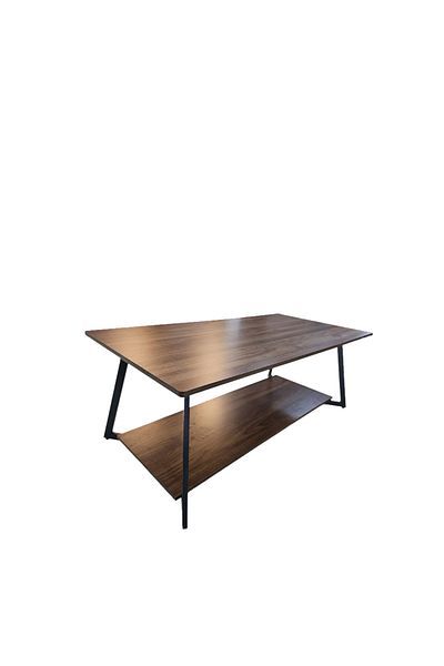 Generic Single wooden two-tiered serving table, size 120x60x45cm Brown