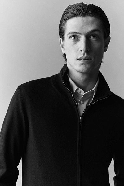 H&M Slim Fit Zip-through merino wool cardigan