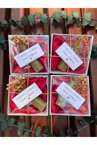 TREND 25-Piece Red Buckle Henna Night Gift Set - Henna for Dispensing