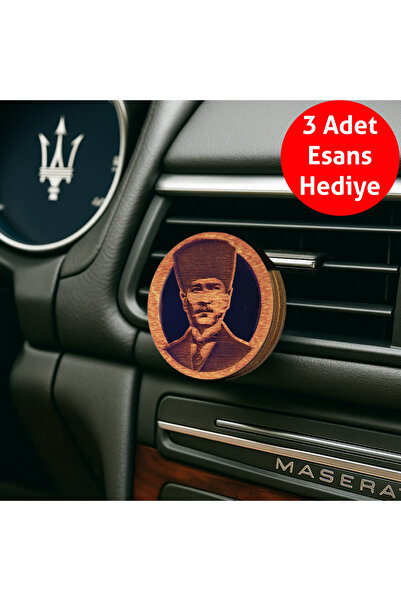 JACOS Frager Ahşap Araba Kokusu Difüzör Oto Koku Atatürk Model Japon Kiraz La...