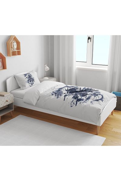Home Samurai Ninja 3D Digital Printed Single Youth Boy Duvet Cover Set Without Sheets