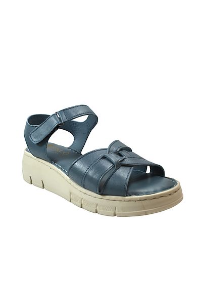 Onlo Ayakkabı Onlo Shoes K-10 Sandale de damă cu talpă anatomică cu velcro din piele naturală