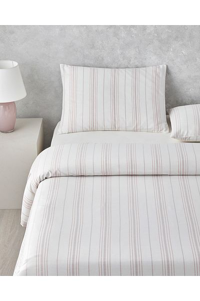 English Home Crystal Vibe Yarn Dyed Double Duvet Cover Set 200X220 cm Pink