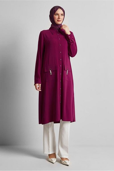 Alvina Shirt Collar Tunic 45517