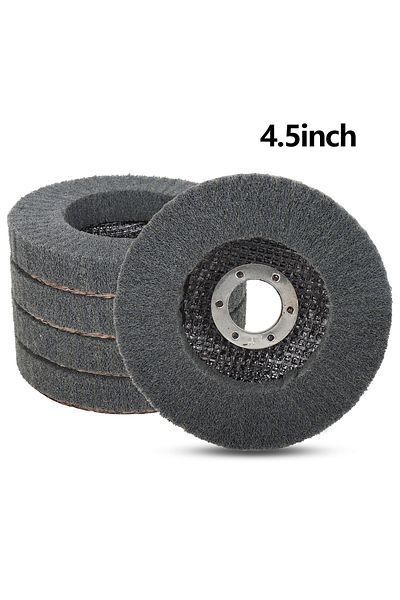 SI FANG 1pc 4.5inch Sifang 4/4.5/5 Inch 1pc Nylon Fiber Flap Polishing Wheel Disc 800 Grit For Angle Grinder