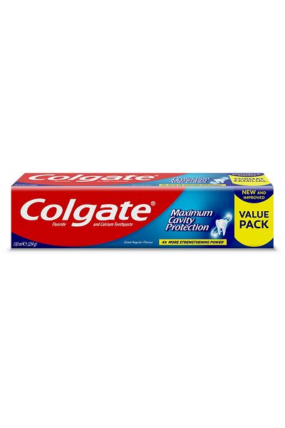 Colgate Maximum Cavity Protection Regular Toothpaste 150 ml Strong Fluoride Defense For Healthy Teeth