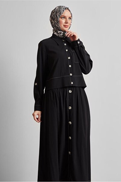 Alvina Button Detail Skirt Suit 45360