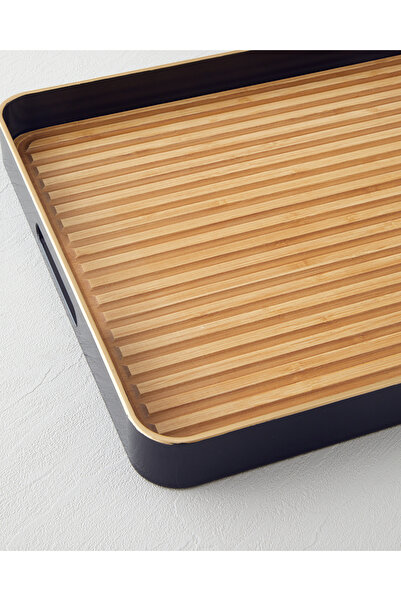 English Home Rea Dekoratif Tepsi 35x48 cm Kahve