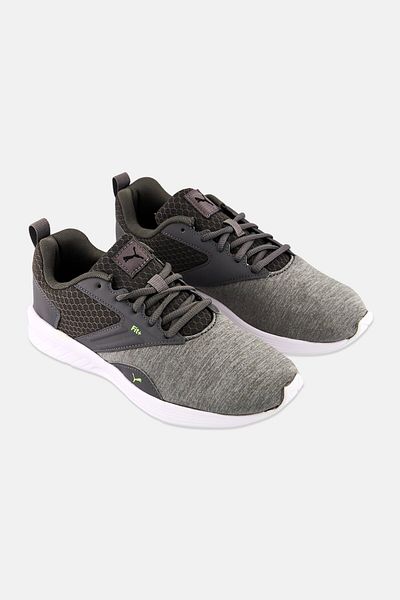Puma Kids Boy Nrgy Comet Lace Up Training Shoes, Grey