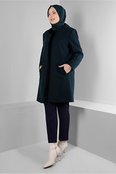 Alvina Fur Detailed Pocket Coat 90366