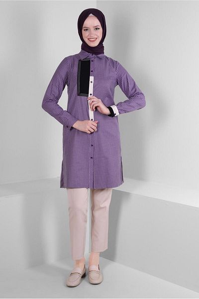Alvina GINGER PATTERNED SHIRT TUNIC 43645