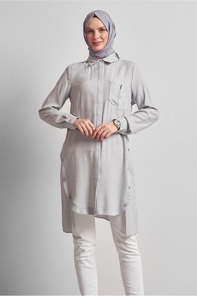 Alvina Asymmetric Cut Tunic 44816