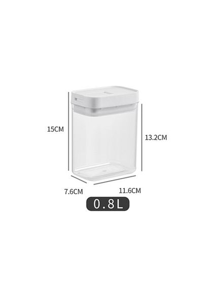 Choice 800ml Pasta Storage Box Transparent Plastic Grain Seal Tank Spaghetti Storage Container Moisture-pro