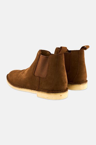 CLARKS Men Standard Desert Chelsea Boots, Brown