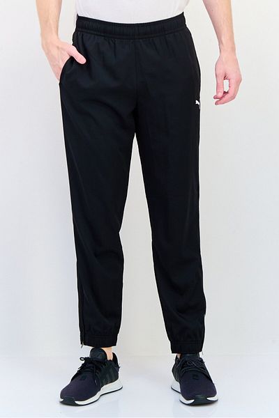 Puma Men Sportswear Fit Brand Logo Training Track Pants, Black