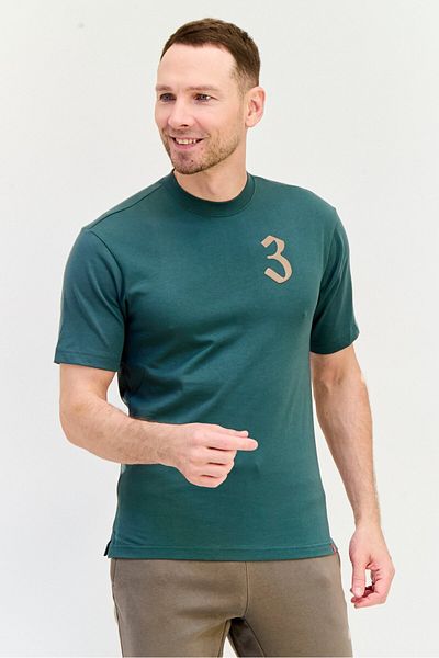 Reebok Men Sportswear Fit Short Sleeve Outdoor T-Shirt, Green