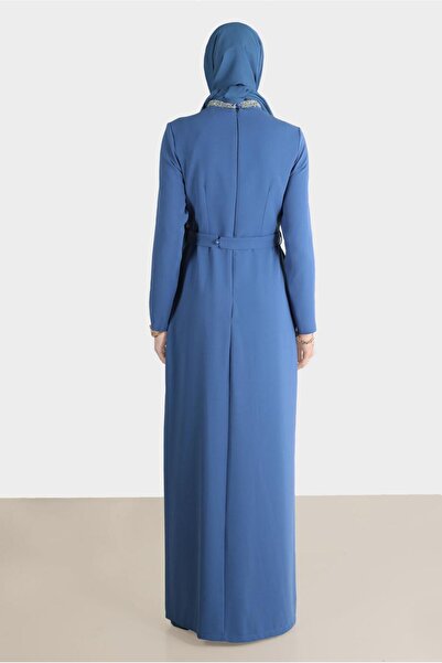 Alvina Taşlı Şerit Detaylı Abiye 50202